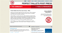 Desktop Screenshot of perfectpalletspostpress.com