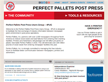 Tablet Screenshot of perfectpalletspostpress.com